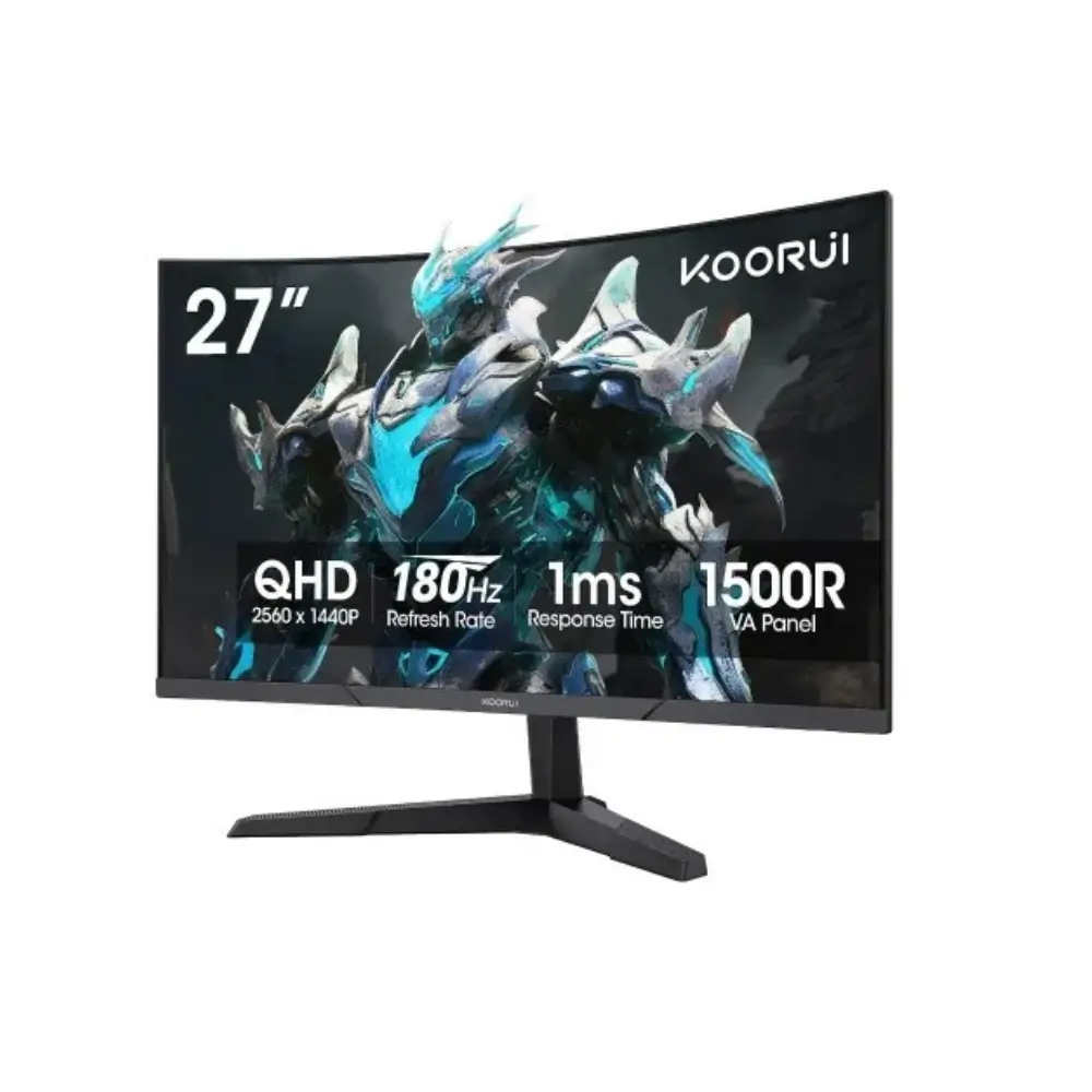 KOORUI 27E6QCA 27-inch 2K curved gaming monitor front view KOORUI 27E6QCA 27-inch 2K curved gaming monitor front view