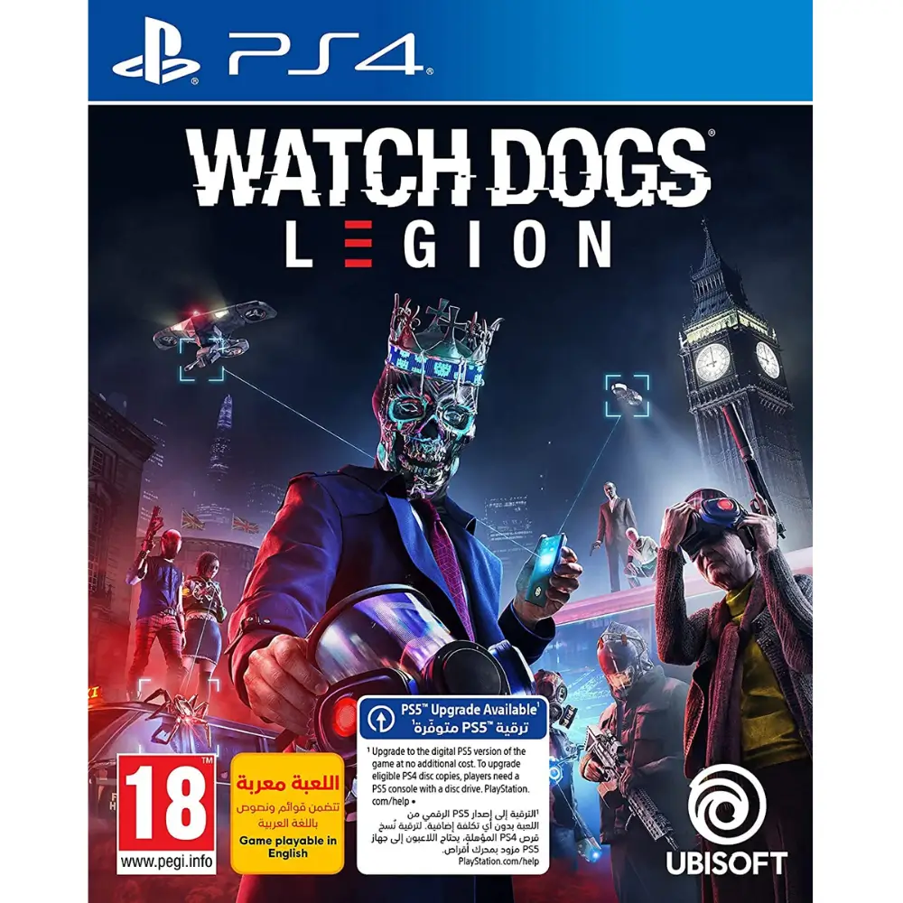 Ubisoft Watch Dogs: Legion PS4 Game with Free PS5 Upgrade Ubisoft Watch Dogs: Legion PS4 Game with Free PS5 Upgrade