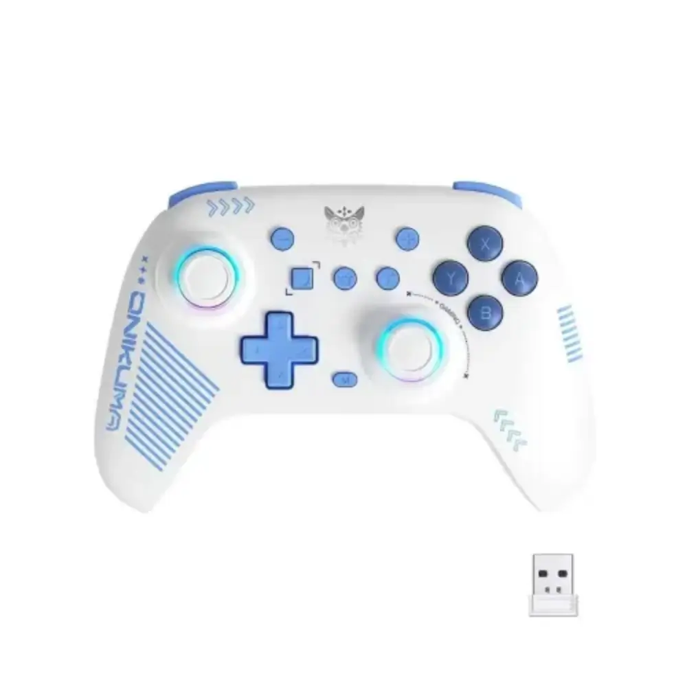 Close-up of Onikuma C1 controller buttons and triggers
