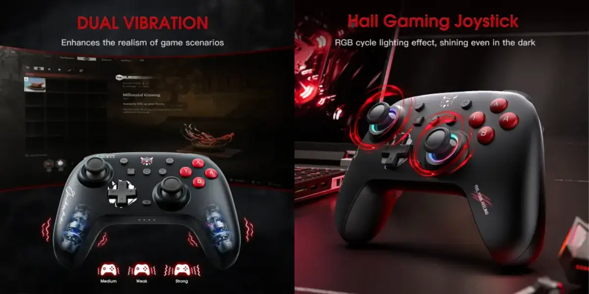Onikuma C1 Wireless Gaming Controller with Tri-Mode