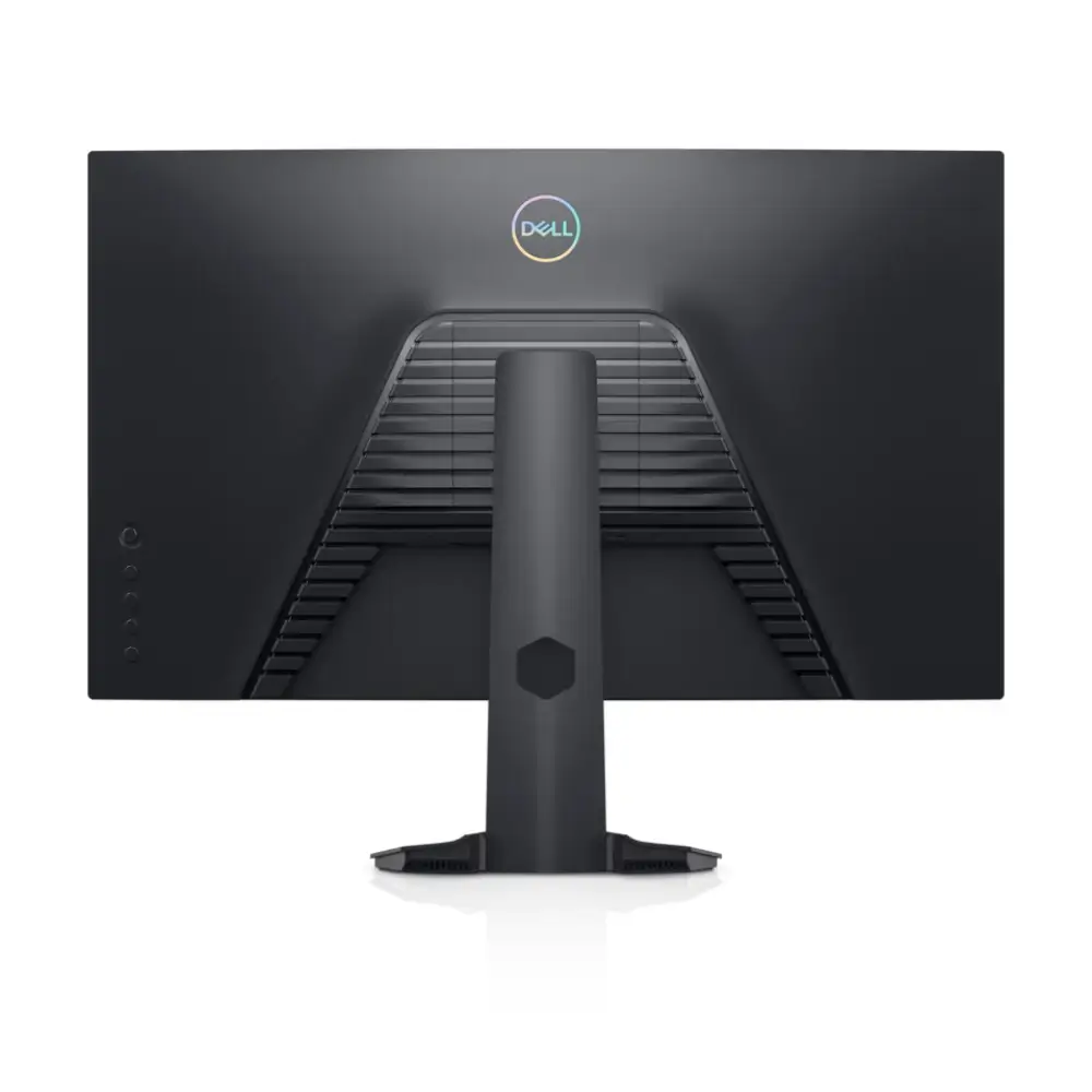 Rear ports of Dell S2722DGM with HDMI, DisplayPort and headphone out