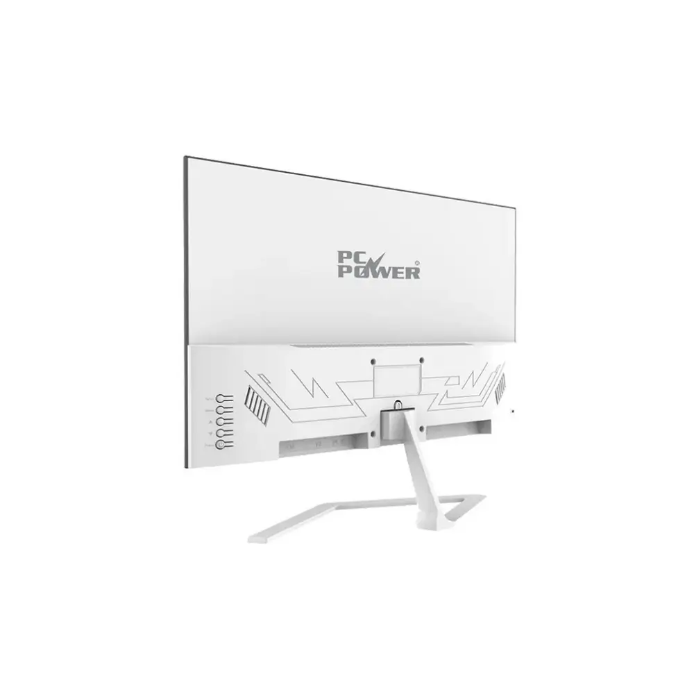 PC Power PCGM22U 21.5 inch white borderless gaming monitor front view