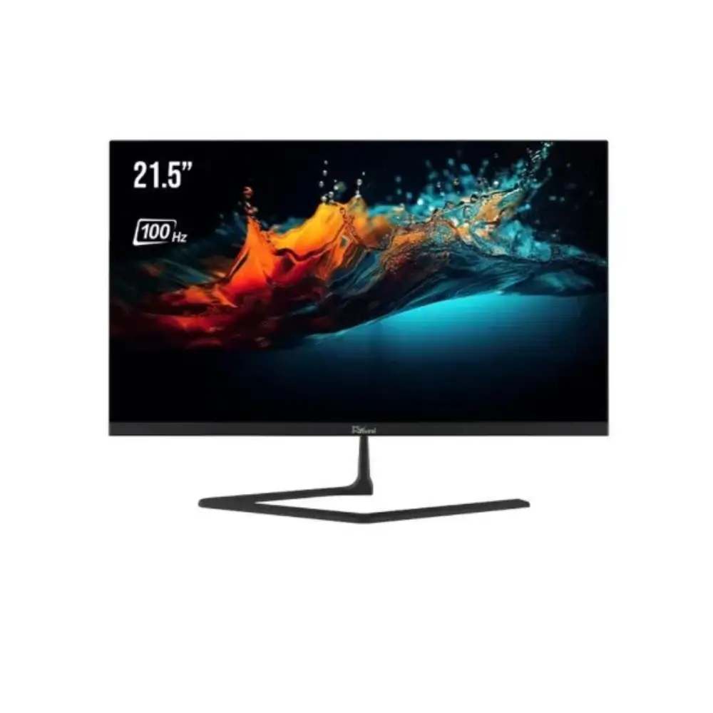 100Hz FHD IPS display on PC Power gaming monitor showing smooth gameplay 100Hz FHD IPS display on PC Power gaming monitor showing smooth gameplay