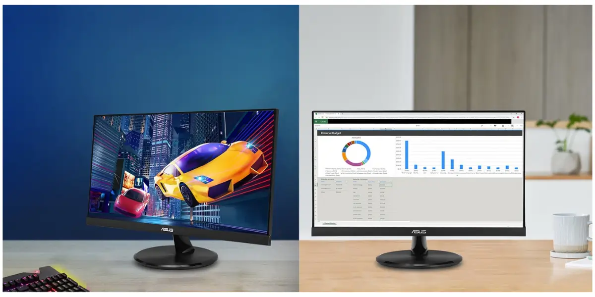 ASUS VP229HF 21.45 Inch 100Hz FHD IPS Eye Care Gaming Monitor