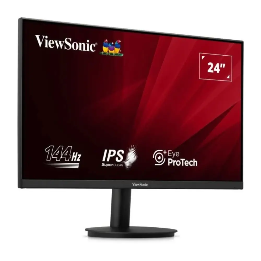 Rear ports of ViewSonic VA24G1-H monitor with HDMI and VGA inputs