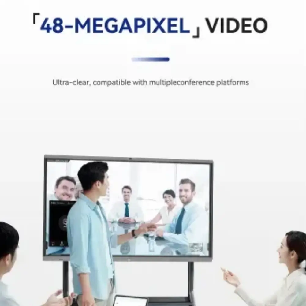 Ports on the Lumevax IFP-L65A including HDMI, USB, USB-C and RJ45