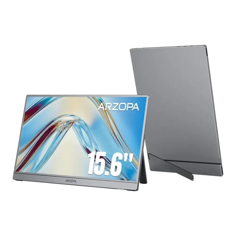 Arzopa A1 portable monitor showing sharp IPS display with wide viewing angles