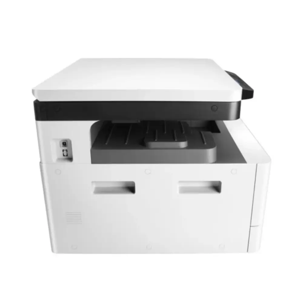 HP LaserJet MFP M438dn A3 mono laser photocopier front view