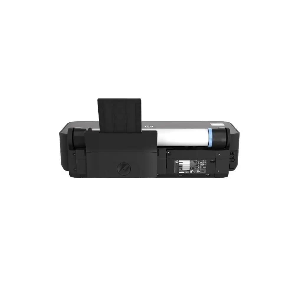 Close-up of HP DesignJet T250 roll feed and automatic cutter
