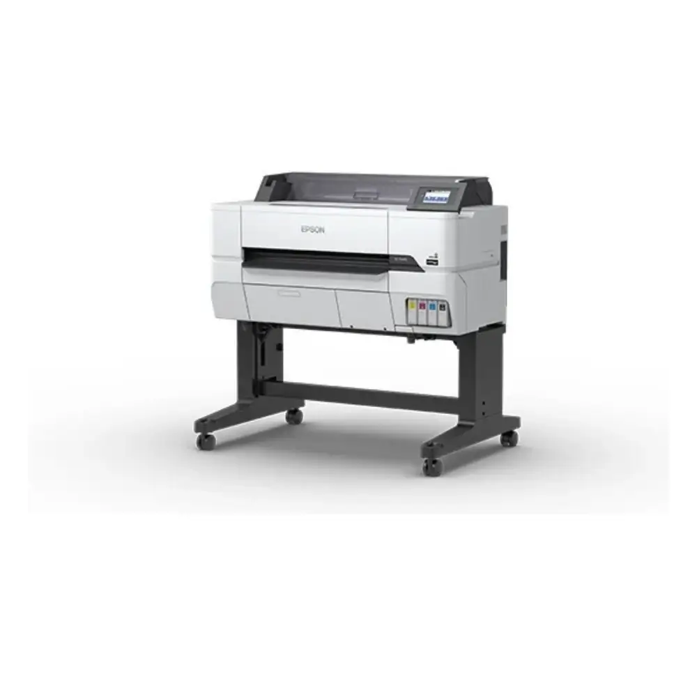 Epson SureColor SC-T3435 24-inch technical printer with stand, front view
