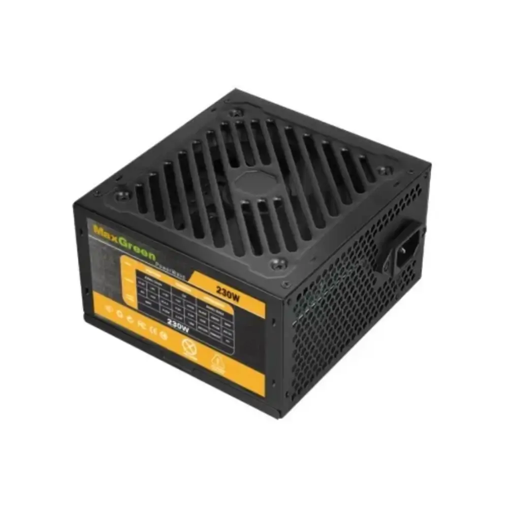 MaxGreen Power Wave 230W ATX power supply unit front view