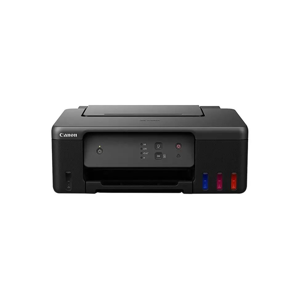 Canon Pixma G1737 single function color ink tank printer front view Canon Pixma G1737 single function color ink tank printer front view