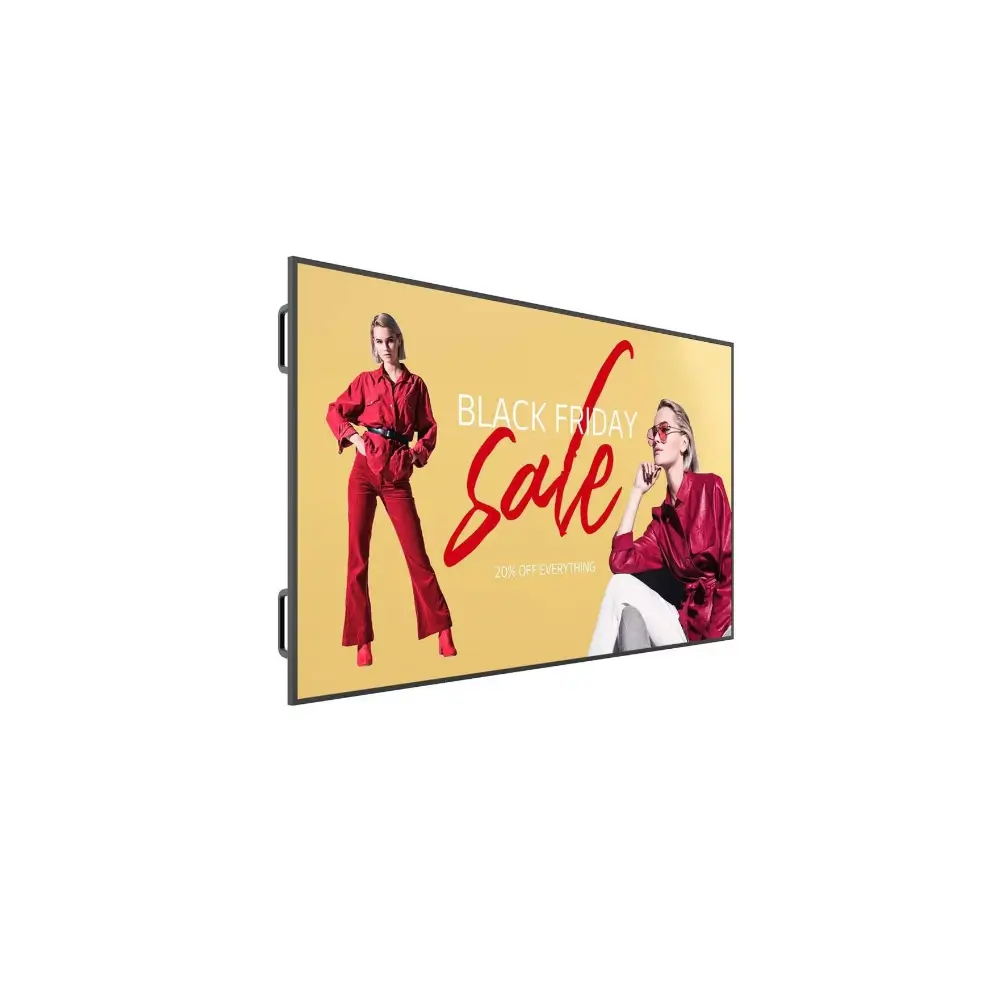 LG 98UM5K signage display showing sharp 4K content with wide viewing angle LG 98UM5K signage display showing sharp 4K content with wide viewing angle