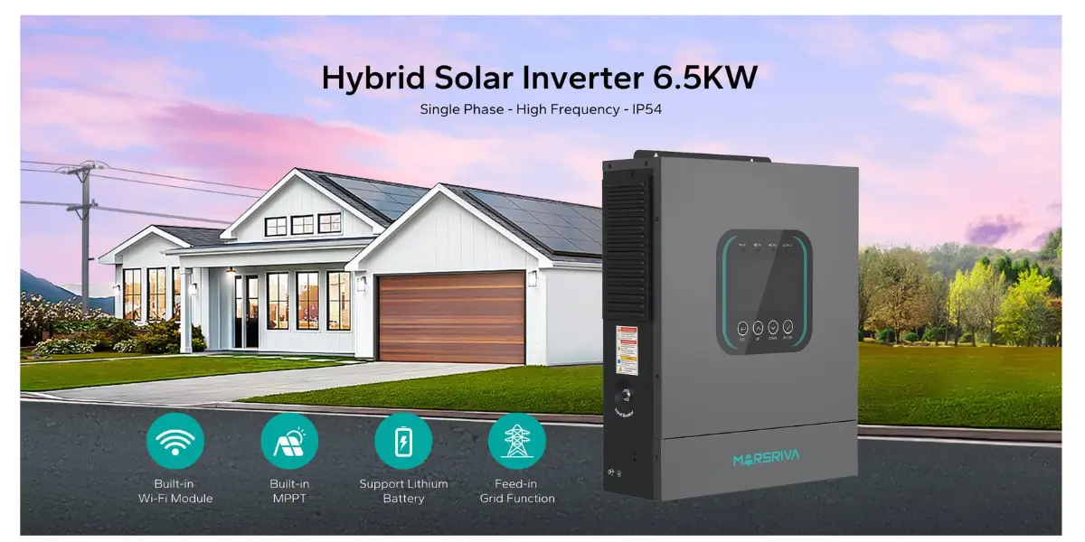Marsriva MR-SPF6.5K-LP1-TL54E 6.5kW Hybrid Solar Inverter - image 2