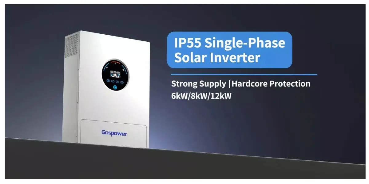 Gospower GPEX-6KL1 6kW Hybrid Solar Inverter, Dual MPPT