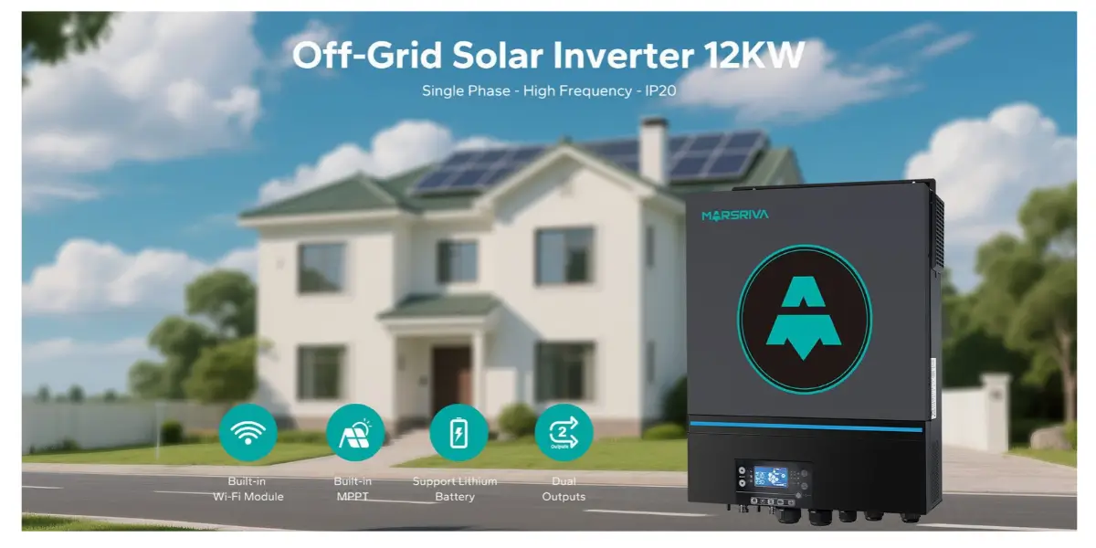 Marsriva MR-SPF12K-LP1-TL20E 12kW Hybrid Solar Inverter
