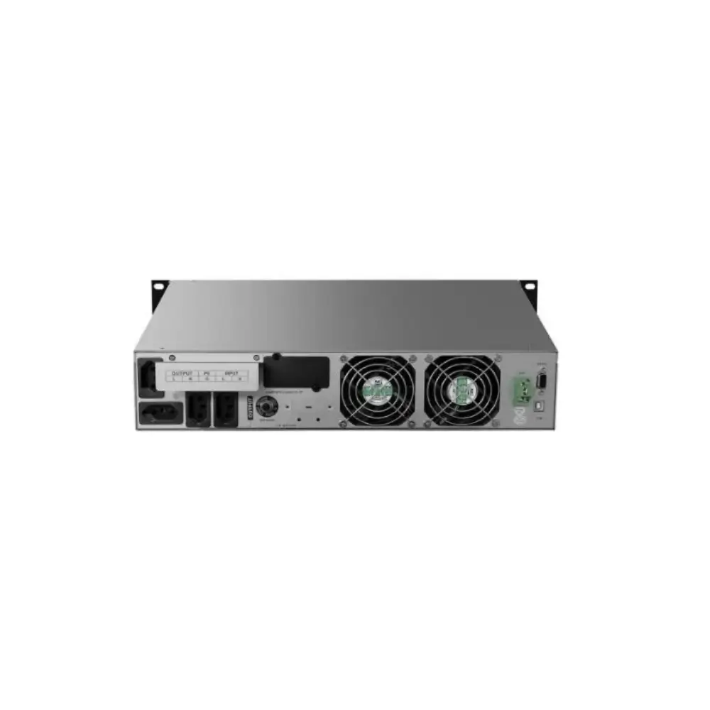 Close-up of Marsriva 3kVA UPS IPS display and control panel