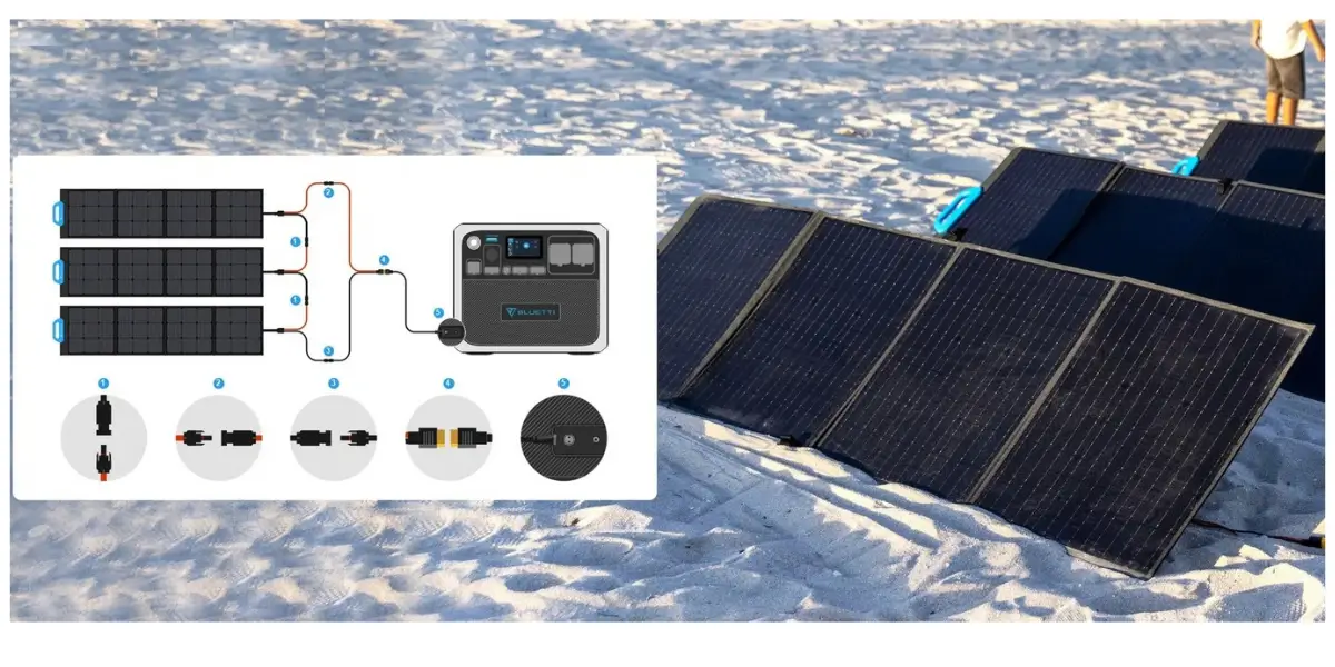 Bluetti PV200 200W Foldable Portable Solar Panel IP67