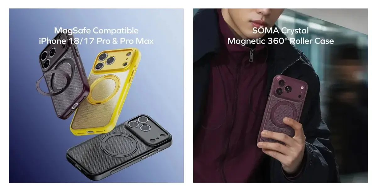 Momax SŌMA Crystal Magnetic Case for iPhone 18 Pro