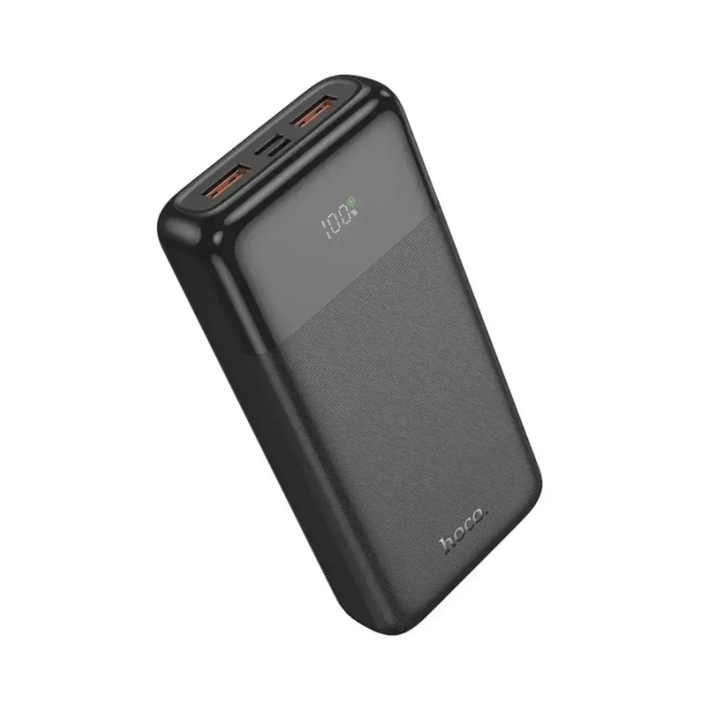 Close-up of Hoco MMJ23 USB-C and dual USB-A output ports Close-up of Hoco MMJ23 USB-C and dual USB-A output ports