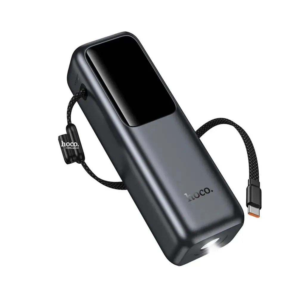 Hoco Q57 Falcon power bank TFT colour display showing battery level