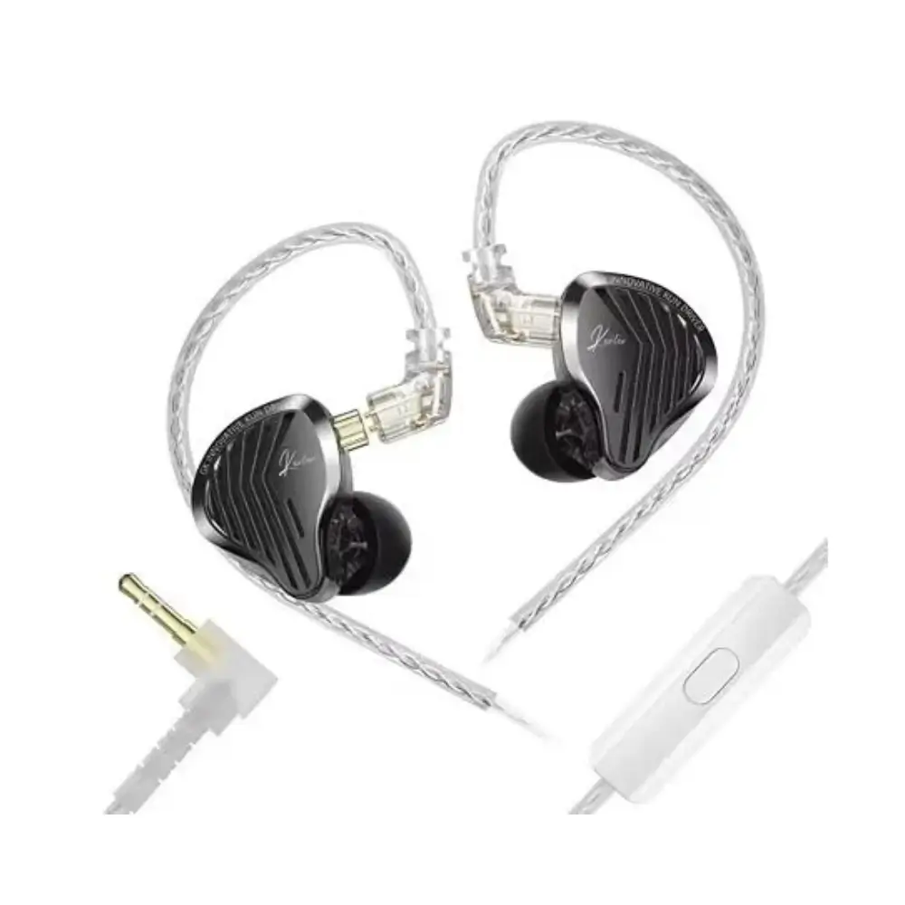 GK KUNTEN PRO wired IEM earphone with transparent housing and metal faceplate GK KUNTEN PRO wired IEM earphone with transparent housing and metal faceplate
