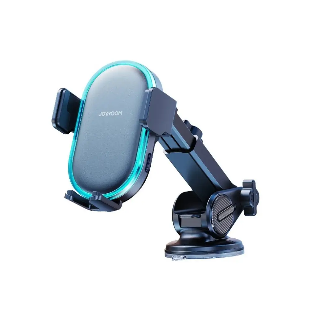Joyroom JR-ZS299 dual-coil wireless car charger holder front view Joyroom JR-ZS299 dual-coil wireless car charger holder front view
