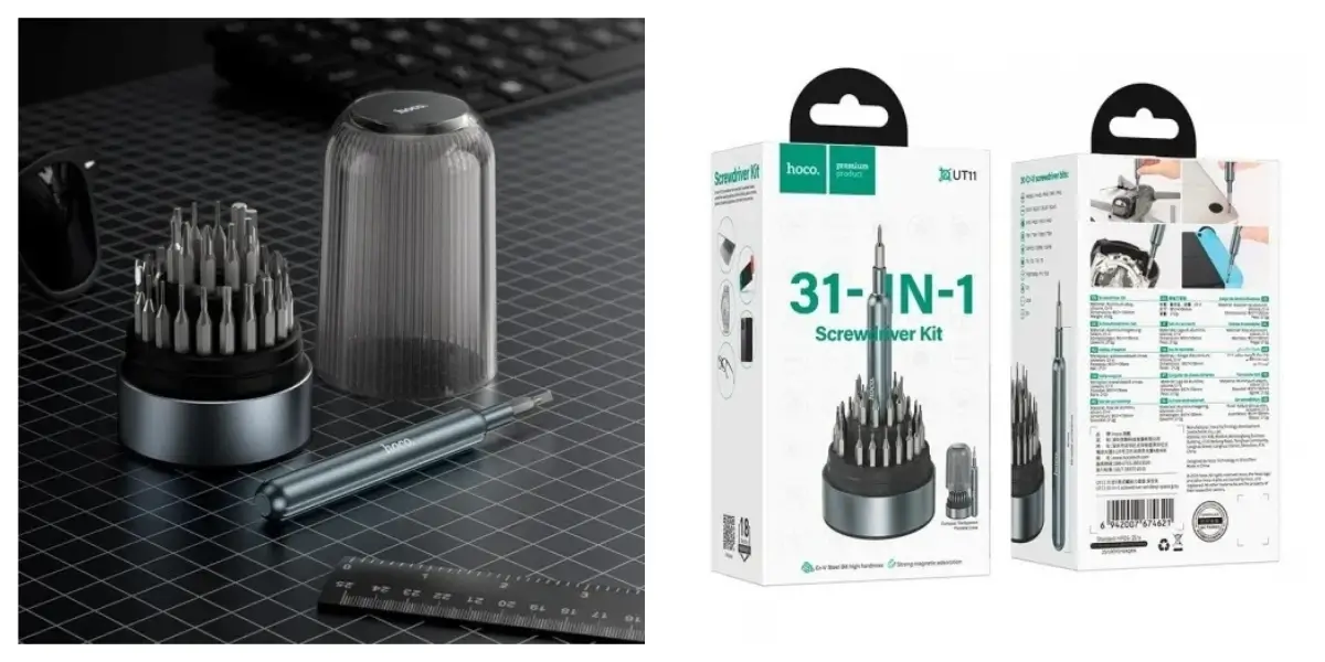 Hoco UT11 FixMaster Precision Screwdriver Set with Magnetic Bit Holder