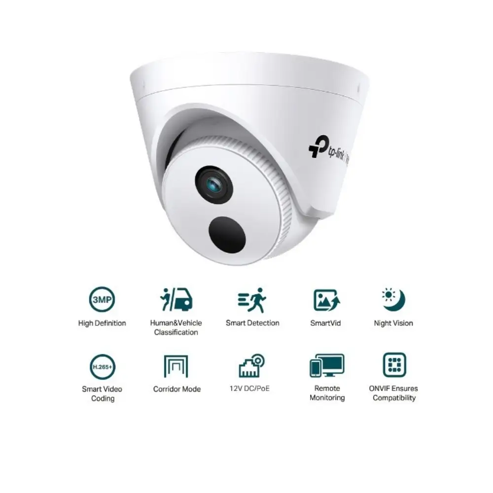 VIGI C430I turret camera infrared LEDs for 30 meter night vision