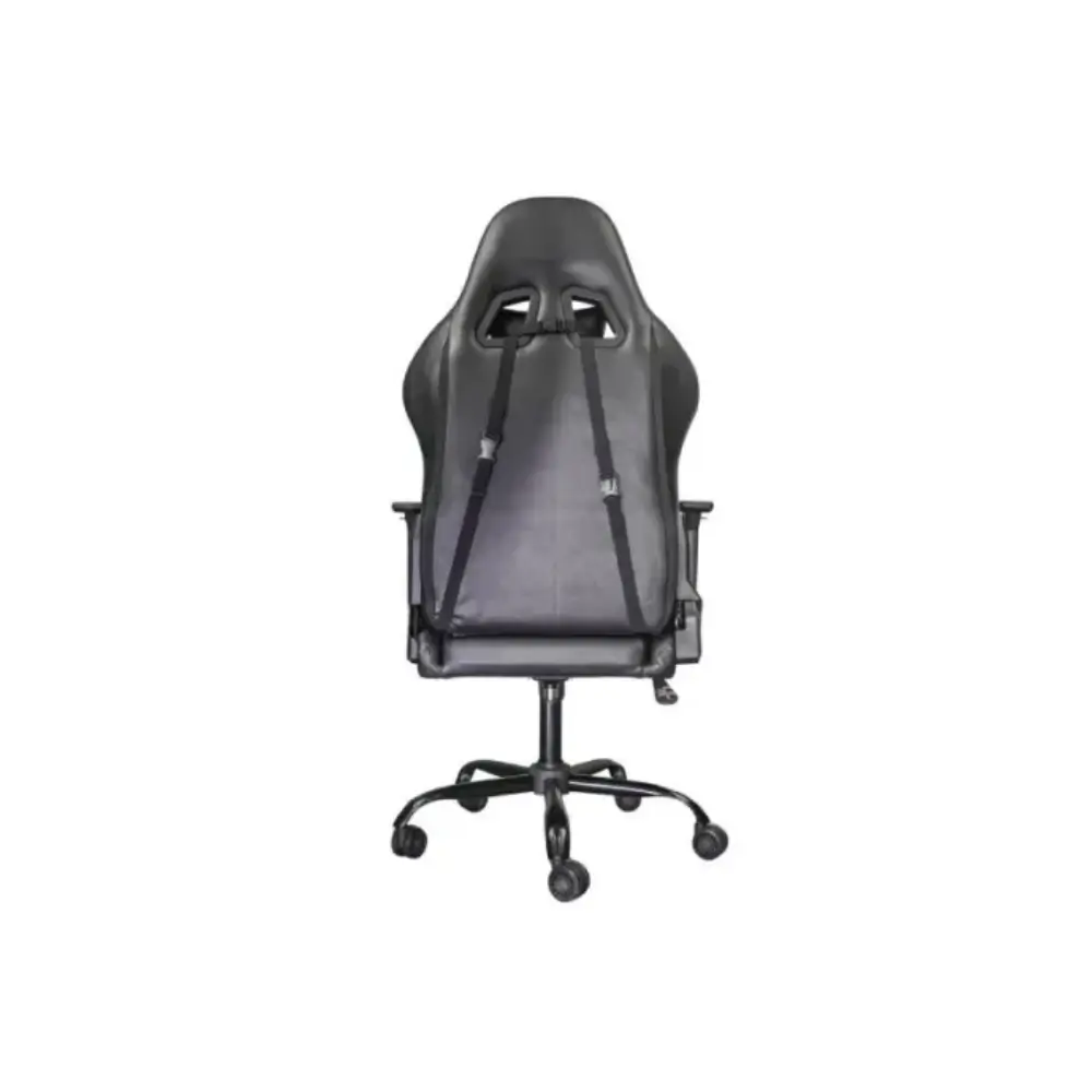 Gaming chair with adjustable 3D armrests and lumbar support cushion