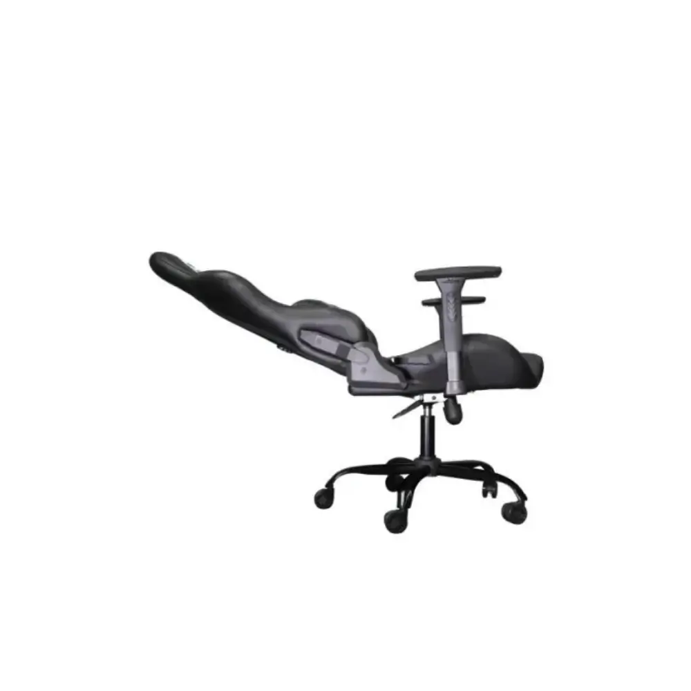 Phantom Edge Vortex CH25BB black PU leather gaming chair front view