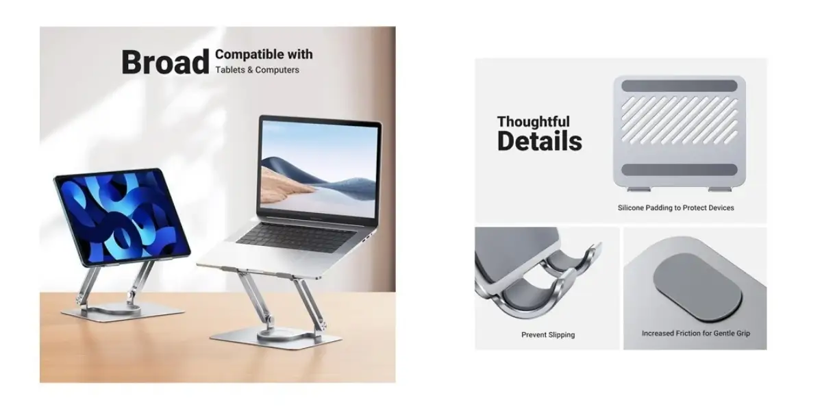 UGREEN LP701 Adjustable 360° Rotating Laptop Stand