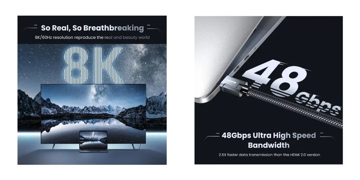 UGREEN HD135 8K HDMI Cable - 5M Ultra HD Connectivity - image 2