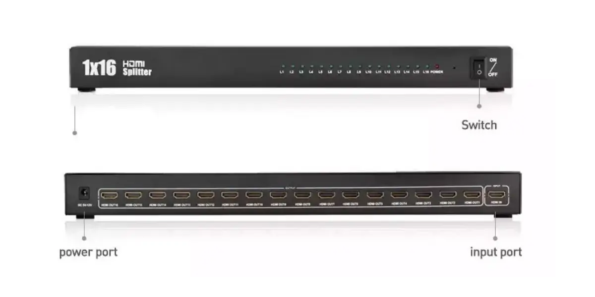 UGREEN 40218 1 in 16 Out HDMI Splitter with HDCP 1.2