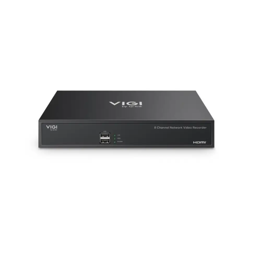 VIGI NVR1008H supporting 5MP recording with H.265+ compression