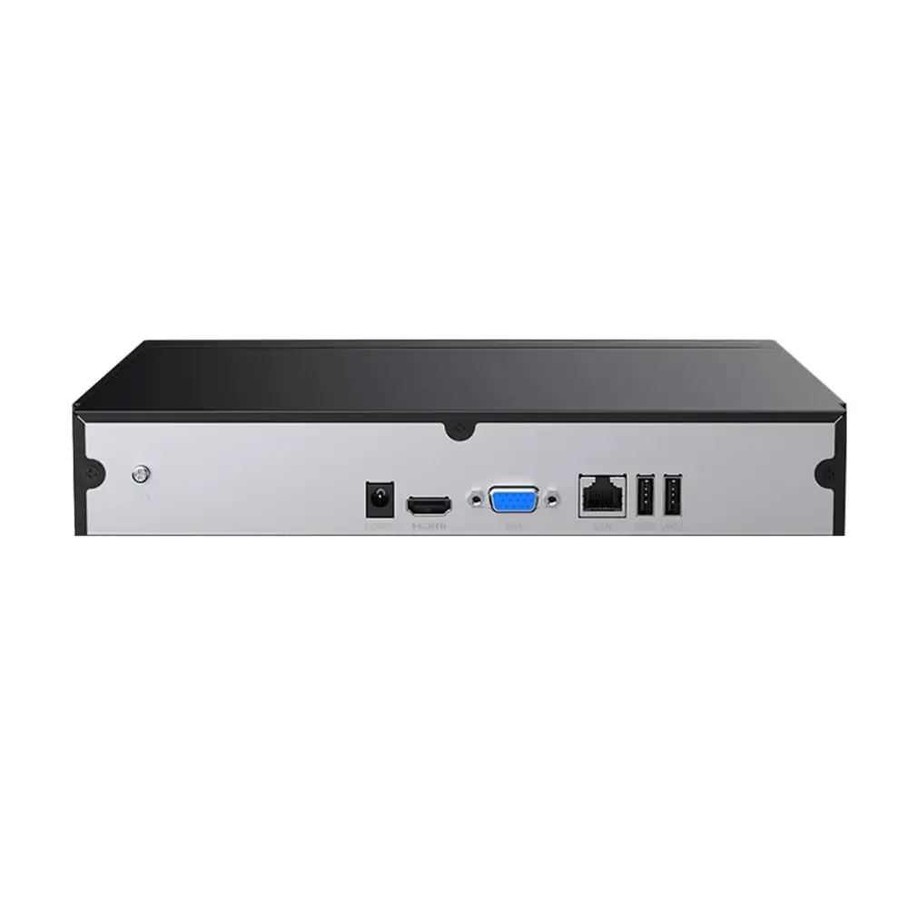 Rear ports of the Tenda TN3108 NVR including HDMI, VGA and Ethernet