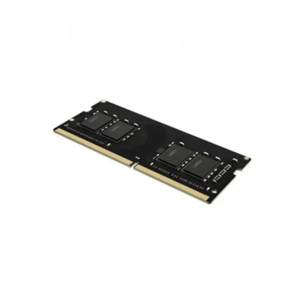 Lexar 8GB DDR4 3200MHz SODIMM laptop RAM module front view Lexar 8GB DDR4 3200MHz SODIMM laptop RAM module front view