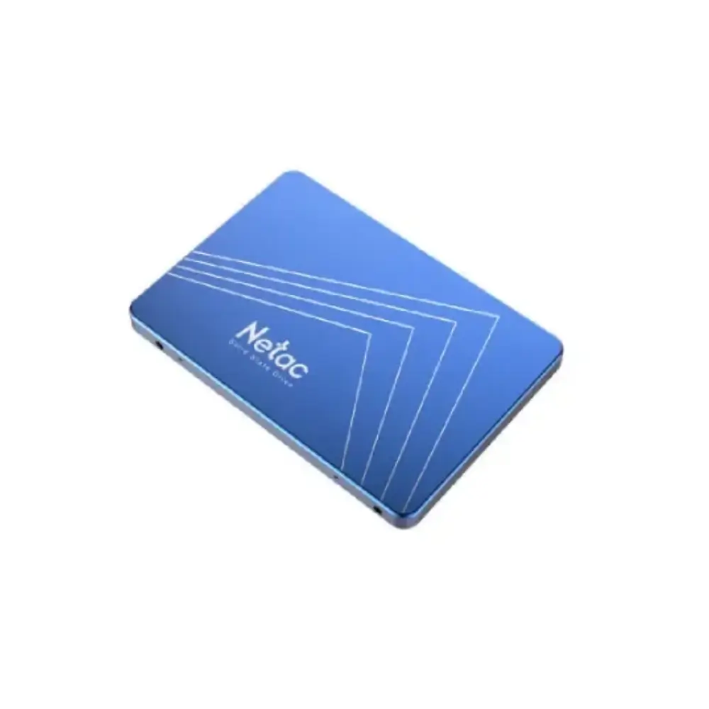 Netac N600S SSD showing 560MB/s read speed and 128GB capacity