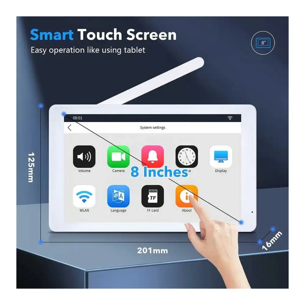 SmartX TL-AH801-C3 WiFi video doorbell with indoor touch screen monitor