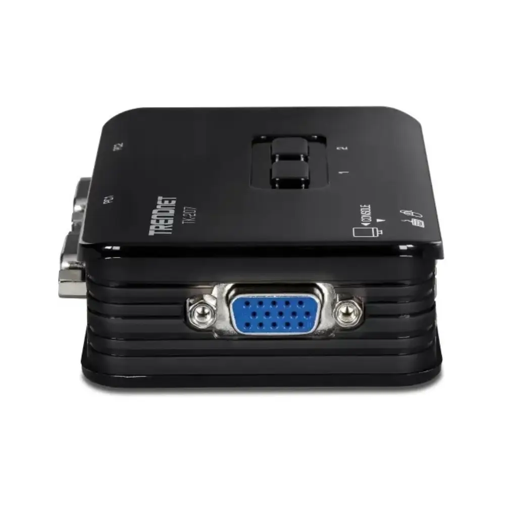 VGA and USB ports on the TRENDnet TK-207K KVM switch VGA and USB ports on the TRENDnet TK-207K KVM switch
