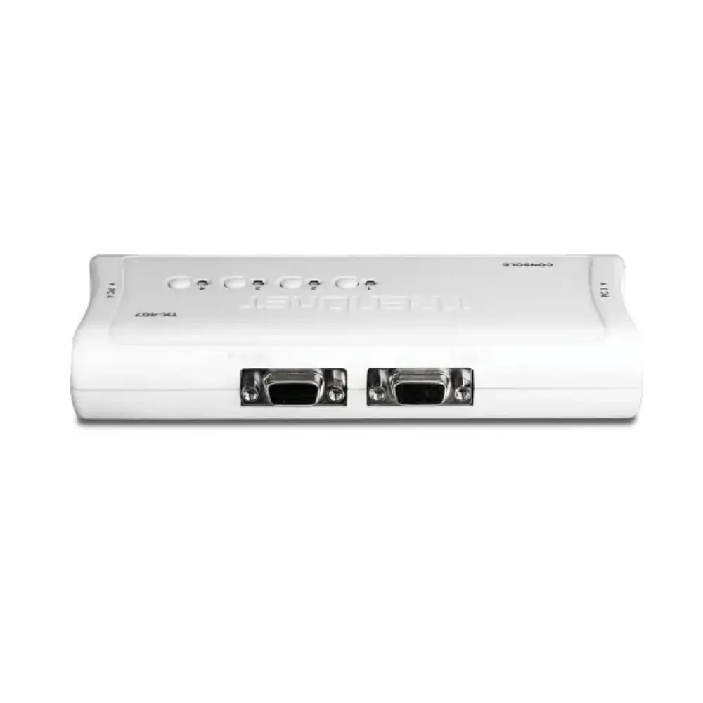 TRENDnet TK-407K 4-port USB KVM switch kit front view