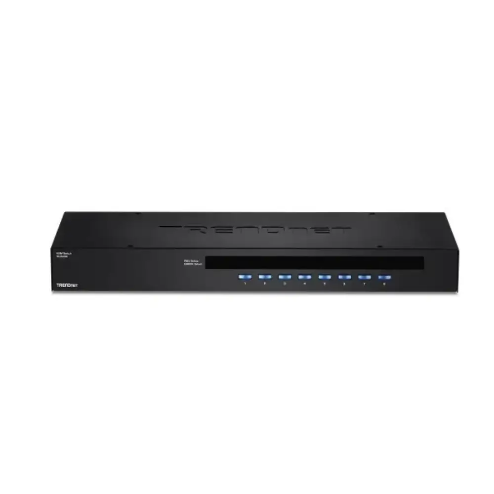 TRENDnet TK-803R 8-port rack mount KVM switch front view