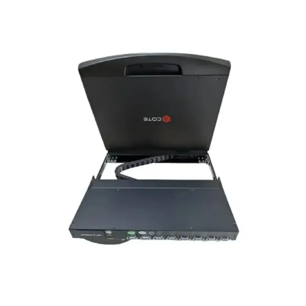 Wide-screen LED console of the COTE KVM-1619M KVM switch Wide-screen LED console of the COTE KVM-1619M KVM switch