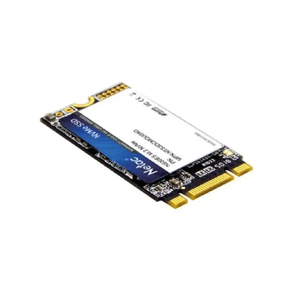 Netac N930ES SSD showing 970MB/s read speed and 128GB capacity