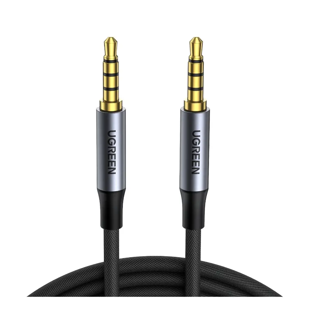 Ugreen 20497 black 3.5mm male to male aux microphone adapter cable Ugreen 20497 black 3.5mm male to male aux microphone adapter cable