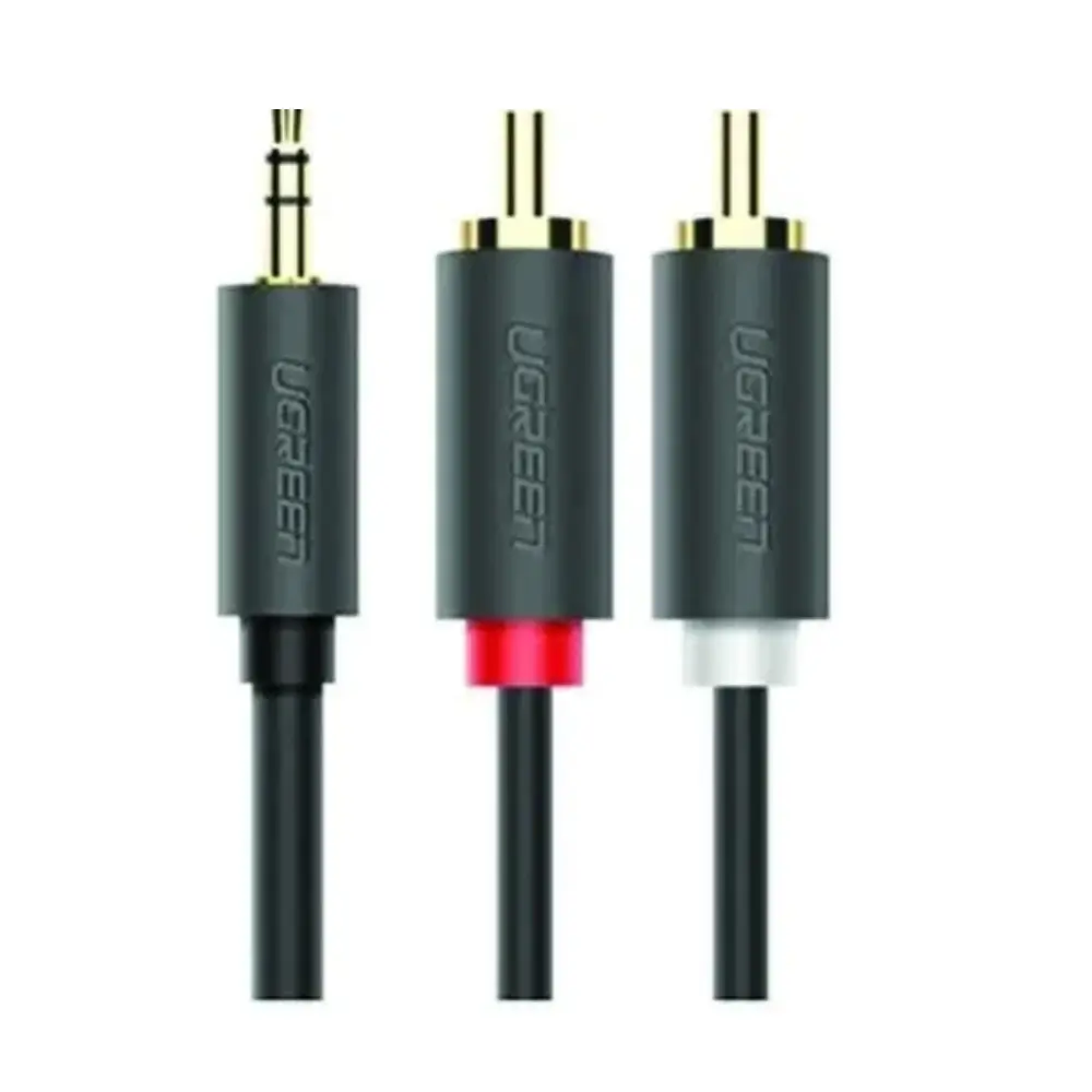 UGREEN 10513 3.5mm to 2RCA audio cable 5M with gold-plated plugs UGREEN 10513 3.5mm to 2RCA audio cable 5M with gold-plated plugs