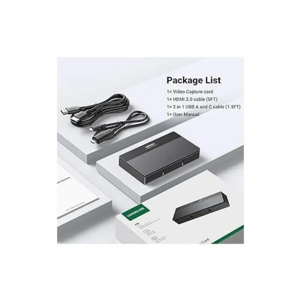 : UGREEN capture card with USB-C and USB-A connection options