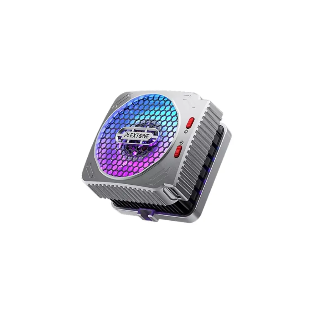 Plextone MX2 cooler shown from the side for size reference