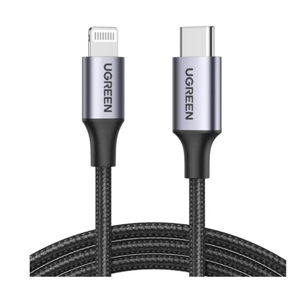 UGREEN USB C to Lightning cable with 3A fast charging support UGREEN USB C to Lightning cable with 3A fast charging support