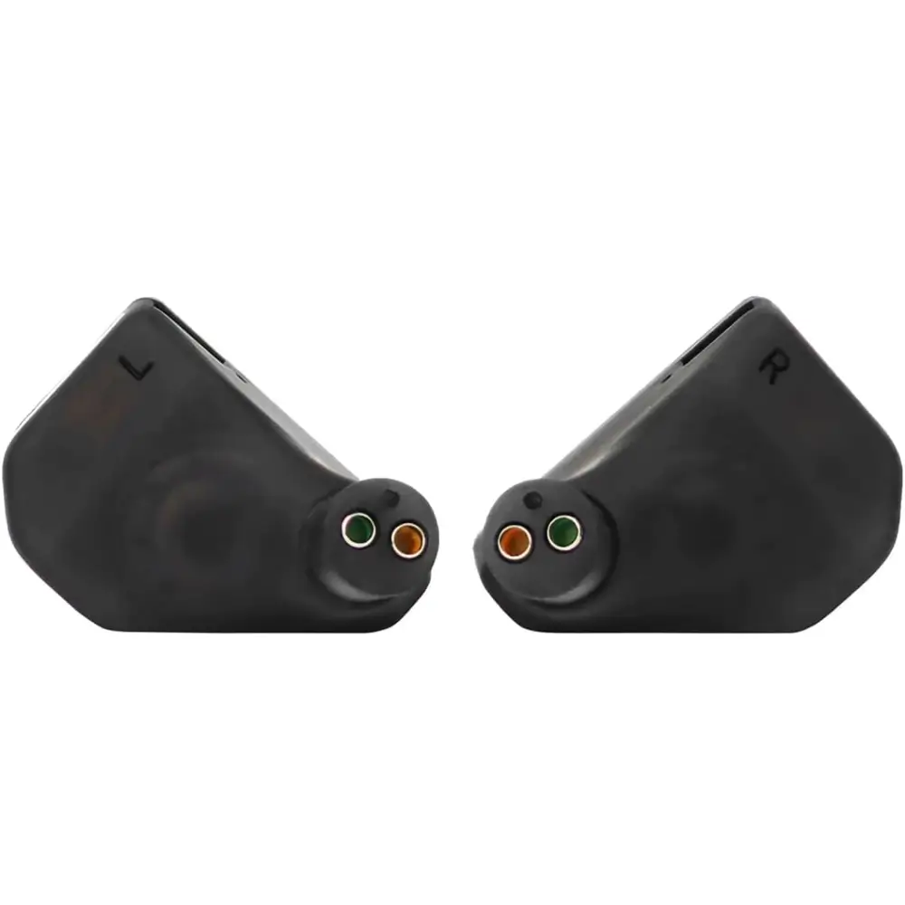 Truthear Hexa earphones worn in the ear to show size and fit